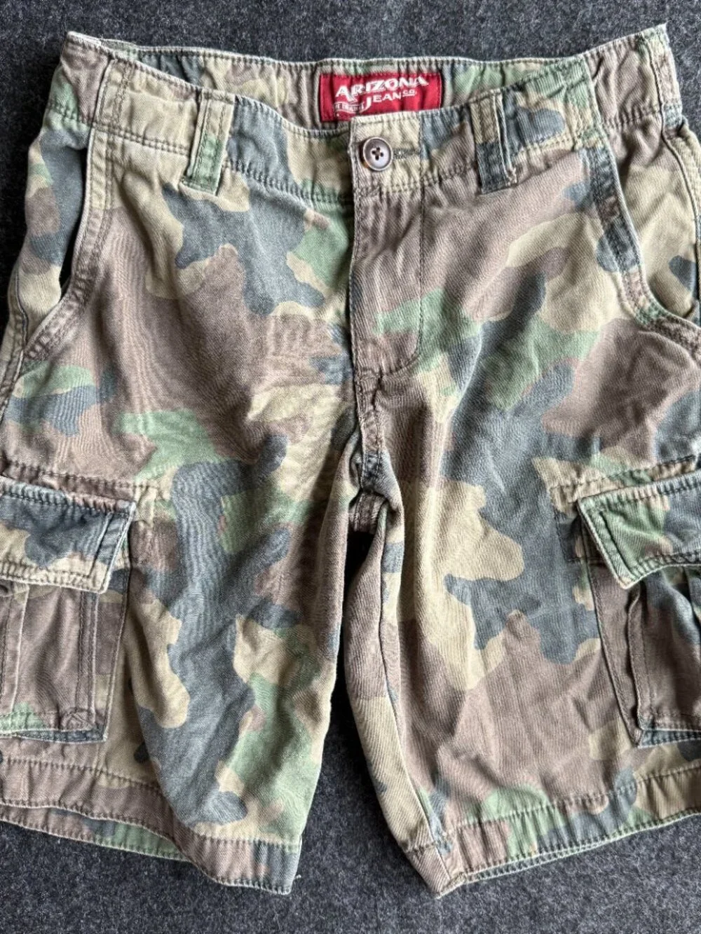 Arizona Boys Size 12 Camouflage Cargo Shorts